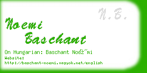 noemi baschant business card